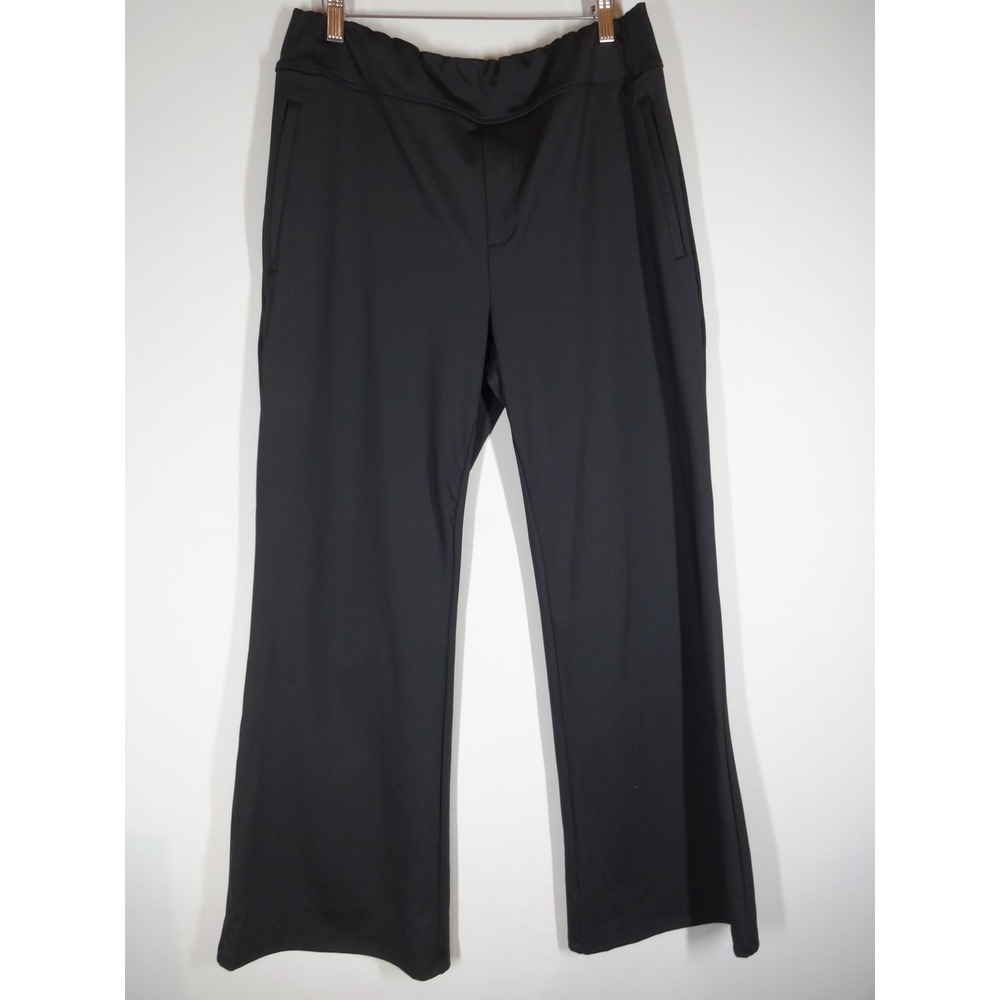 Halara Wide Leg Pants Women XL Black Stretch Athleisure Office Siren Corpcore